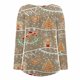 thumbnail image 5 of Pntutb Mujer Casual Navidad Impreso Jersey Cuello Redondo Manga Larga Botones Blusa tops Pntutb Pntutb-5359, 5 of 6