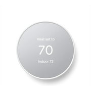 Google Nest Thermostat - Smart Thermostat for Home - Programmable Wifi Thermostat - Snow