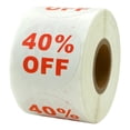 thumbnail image 2 of 40%-Off Sale Stickers, 1.5 Inch Round, Orange/White, 500 Adhesive Labels Per Roll, 100 Rolls, 2 of 4