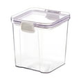 thumbnail image 2 of Xihbxyly Recipiente Hermético para Almacenar Granos Diversos, Diseño Compacto, Plástico Transparente, Ideal para Organizar La Cocina, Harina y Refrigerios, de 460 Ml a 1800 Ml., 2 of 5