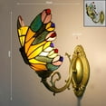 thumbnail image 6 of Butterfly Wall Sconces Artistic Style Kid's Wall Lamp Vintage Stained Glass Wall Light Fixtures for Bedroom Living Room Bathroom Hallway Children's Room,4,C, 6 of 31
