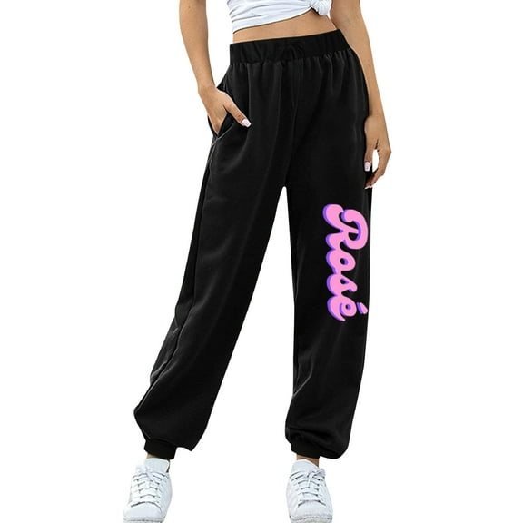 Aayomet Womens Snow Pants Women’s French Terry Joggers, Women’s Drawstring Sweatpants, Women’s Soft Joggers,Pink XL