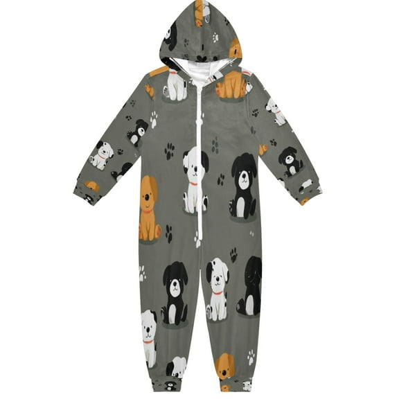 Vzayyk 4T-14Y Size Aviliable Cozy One-Piece Footless Sleeper Pajama Cuttie Dog