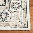 thumbnail image 3 of SAFAVIEH Micro-Loop Diamond Geometric Area Rug, Ivory/Navy, 5' x 5' Square, 3 of 8