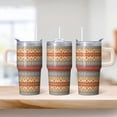 thumbnail image 2 of Bohemian Design 20oz Tumbler with Lids & Straws, Double Wall Vacuum Insulated Stainless Steel Travel Mug, Leakproof Thermal Cup, 2 of 5
