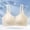 Beige, variant on Wireless Bralette for Women Breathable Fabric Full Coverage Push Up Bra Solid Color Everyday Bra 44B
