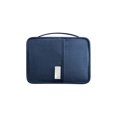 thumbnail image 2 of Travel Document Organizer, Staron 2026 Portable Multi-Functional Passport Wallet, Large Capacity Double Zipper Cosmetic Toiletry Bag for Travel, Navy, 2 of 6