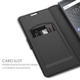 thumbnail image 4 of Roofei BlackBerry KEY2 LE Wallet PU + TPU Leather Flip Cover with Blocking Card Slot, Stand, Auto Wake/Sleep Shockproof Shell Compatible with BlackBerry KEY2 LE -Black, 4 of 8