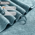 thumbnail image 2 of Smuge 18 pcs Bath Towel Sets, Include 6 Bath Sheet Towels, 6 Hand Towels, 6 Washcloths, Soft Microfiber Highly Absorbent Shower Towel for Bathroom Gym Spa(Turquoise), 2 of 7