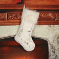 thumbnail image 6 of JeashCHAT Christmas Stockings White Super Soft Plush Christmas Stockings Large Hanging Stockings Ornaments Candy Bag Gift Bag Stockings for Family Christmas Tree Decorations, 6 of 8