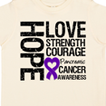thumbnail image 4 of Inktastic Pancreatic Cancer Hope Love Strength Boys or Girls Toddler T-Shirt, 4 of 5