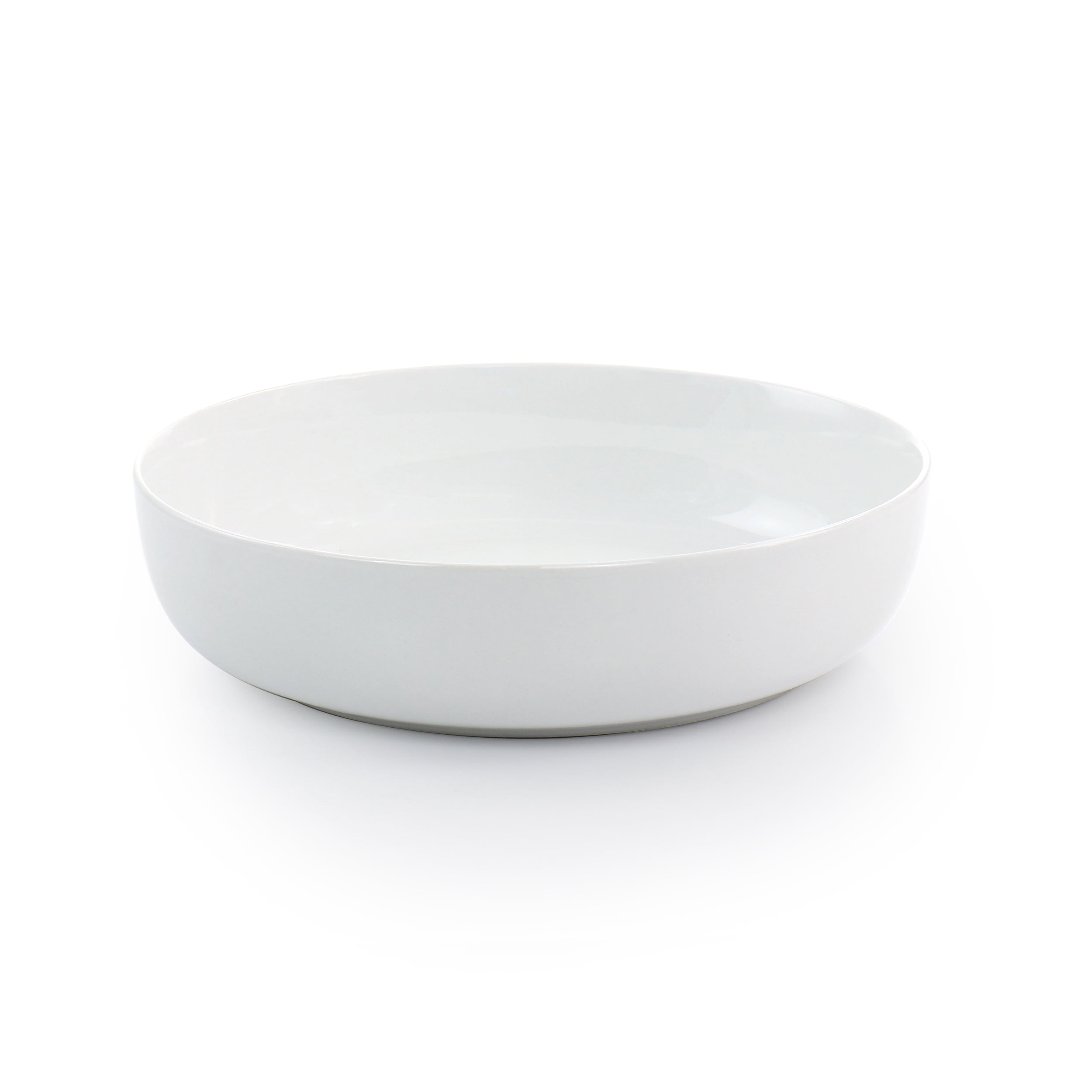 Gibson Home White Deco 16 Piece Fine Ceramic Dinnerware Set in White