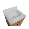 thumbnail image 3 of California 24" Bathroom Vanity with Blonde Veneer Cabinet and Matte White Top, 3 of 7