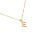 thumbnail image 2 of Dije Inicial Letra E Mini con Zirconia Ametrinaa Chapa de Oro 18k + Cadena MPGD0019-E, 2 of 5