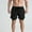 Black, variant on LYMAYTER Men's Layered Workout Shorts 2-in-1 Quick Dry Training Athletic Breathable Shorts for S-3XL