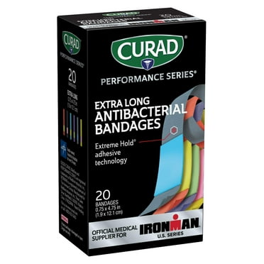 Curad, MIICURIM5019, Antibacterial Ironman Bandages, 1 / Box, Multi