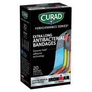 Curad, MIICURIM5019, Antibacterial Ironman Bandages, 1 / Box, Multi