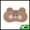 Brown, variant on Unique Bargains Portable Cartoon Bears Eye Mask for Travel White