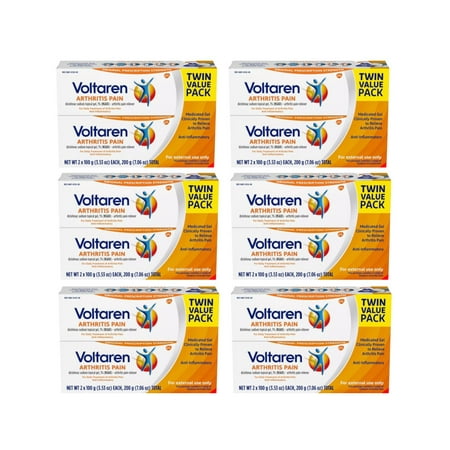 Voltaren Arthritis Pain Topical Gel,3.53 oz. Twin Pack - Pack of 6