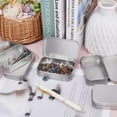 thumbnail image 6 of 10Pcs Small Rectangle Tin Box Containers Silver Empty Metal Box Tinplate Bead Storage Tin Box with Lid for Small Items Home Storage 3.83x2.46x0.82, 6 of 7
