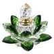 thumbnail image 1 of 1pc delicado de loto modelo de perfume de perfume de cristal de cristal botella de perfume verde, 1 of 7