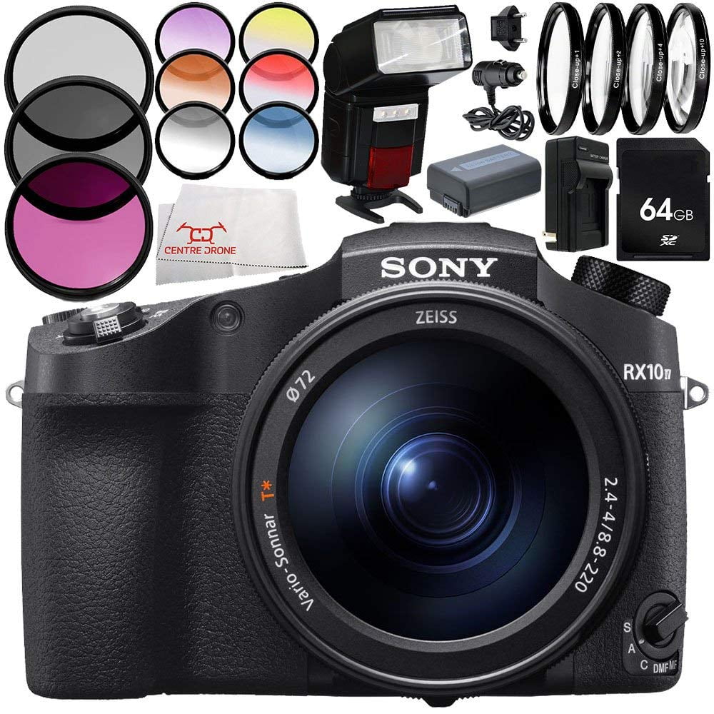 Sony Cybershot DSCRX10 IV Digital Camera 9PC Accessory Bundle