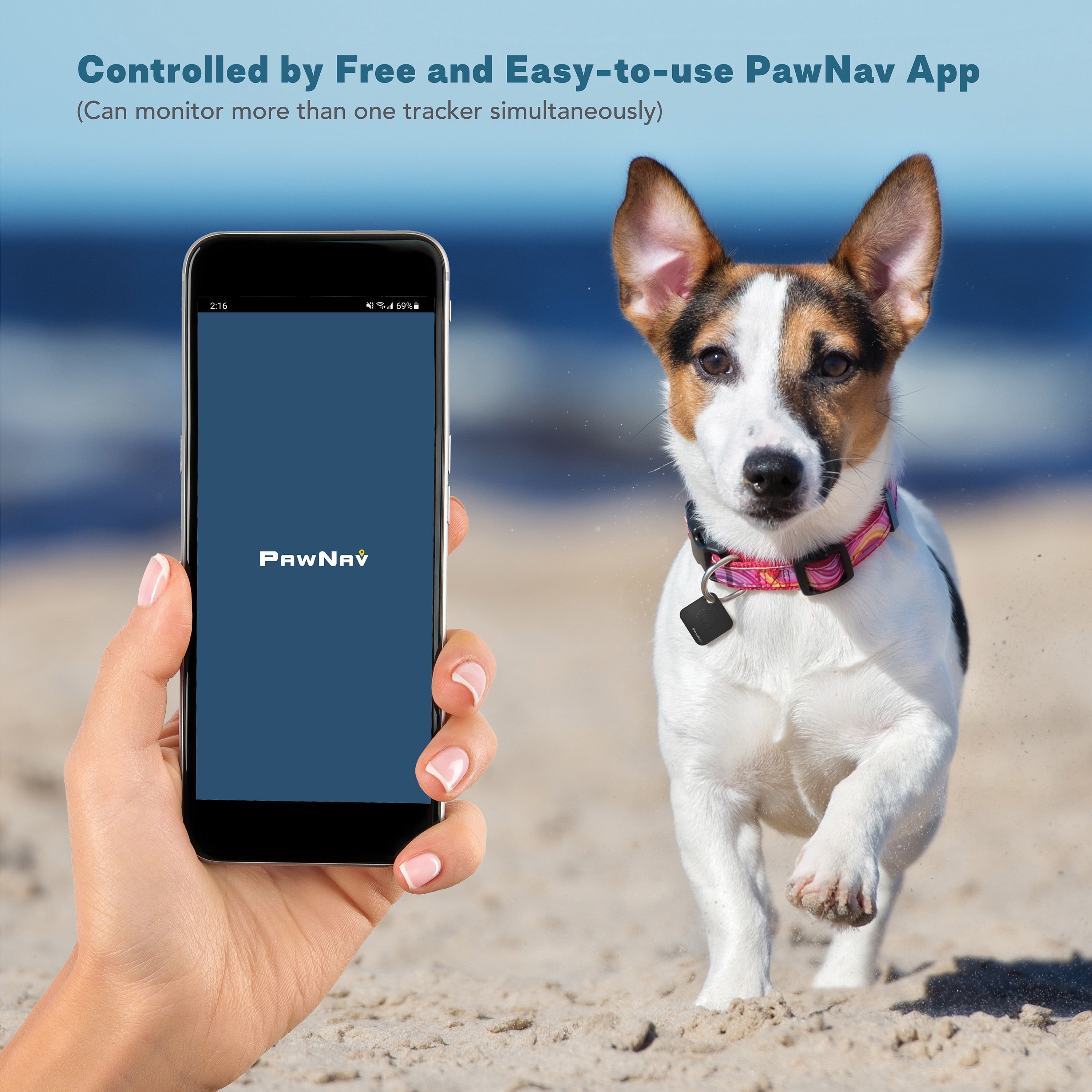 Tzumi Pets Pawnav, Smart Bluetooth GPS Pet Tracker