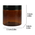 thumbnail image 3 of Amber Plastic Jars With Lids And Labels Brown Body Butter Empty Containers,1*Bottle Clearance, 3 of 8