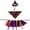 B, variant on Halloween Porch Goose Costume Set Witch Hat Bandana Tutu Skirt Pumpkin Decor 3 Pieces