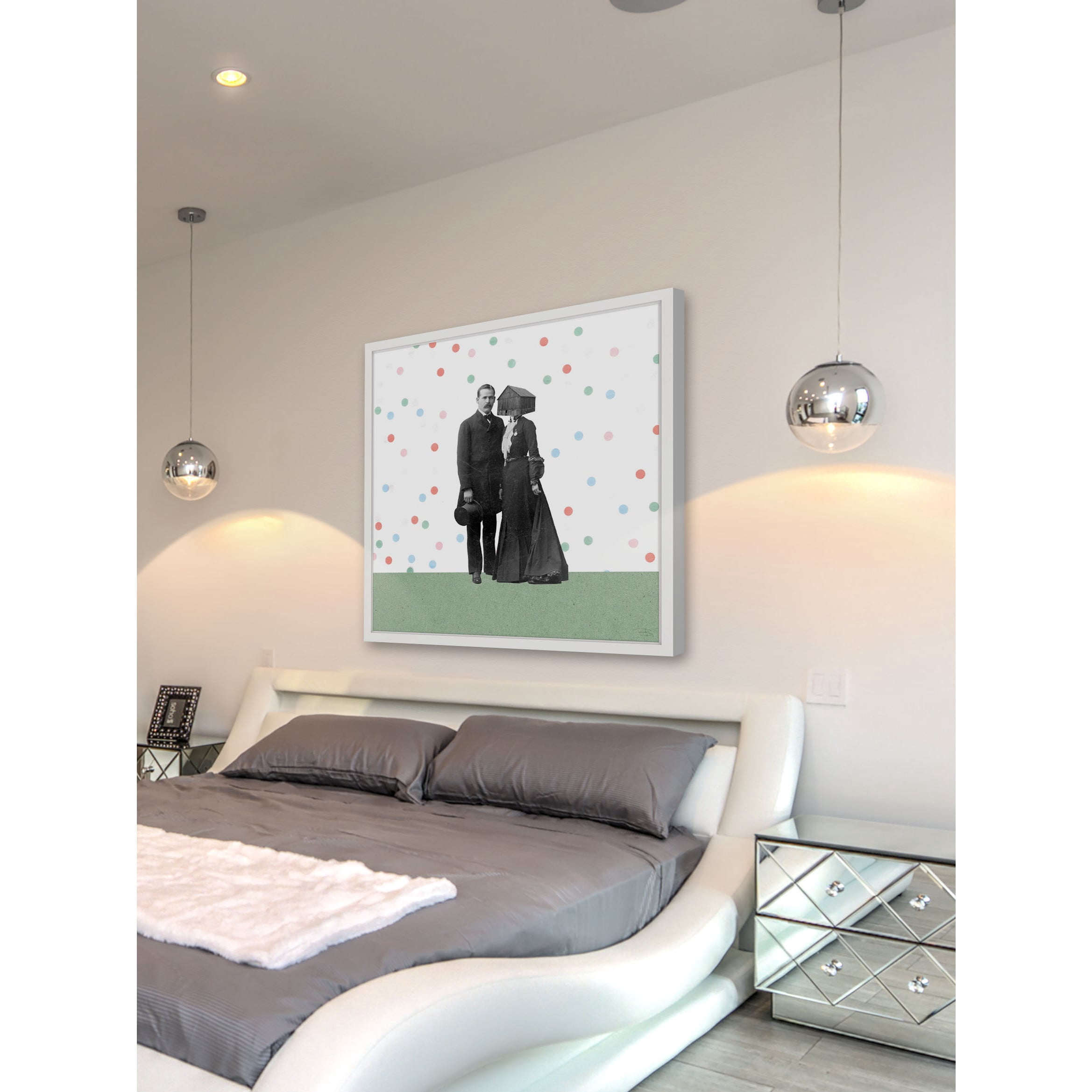 Marmont Hill "Pareja Piedras" by Bengoa Vazquez Framed Painting Print