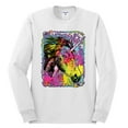 thumbnail image 2 of Wild Bobby, Colorful Rainbow Unicorn Animal Lover Mens Long Sleeve Shirt, White, Medium, 2 of 3