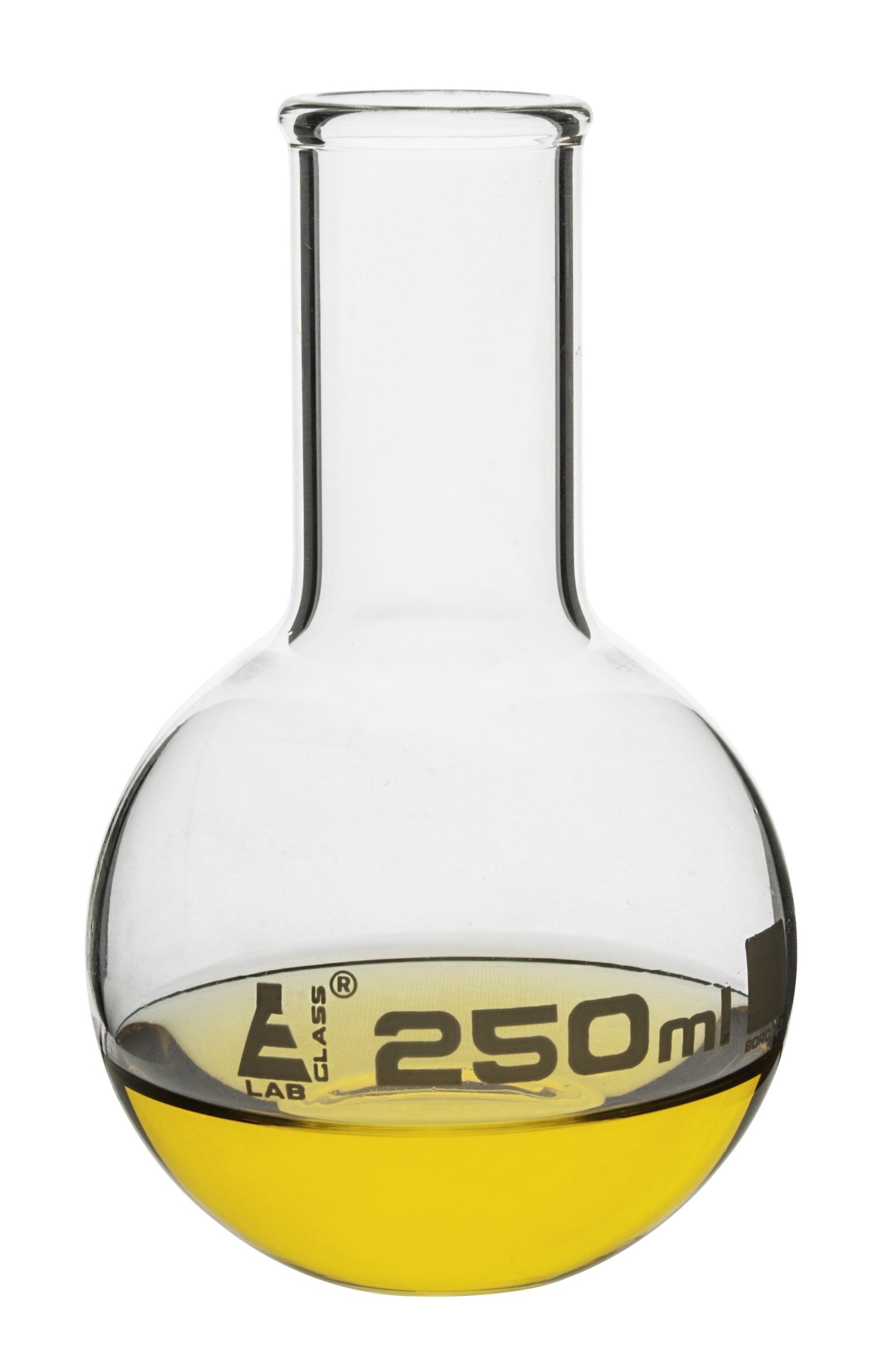 250mL Florence Boiling Flask; Flat bottom; Eisco Labs Premium