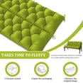 thumbnail image 4 of Kimunuk Outdoor Porch Swing Cushion, 60" X 40" X 5" Waterproof Bench Chair Replacement Cushion with 6 Ties for Patio, Grass Green, 4 of 7