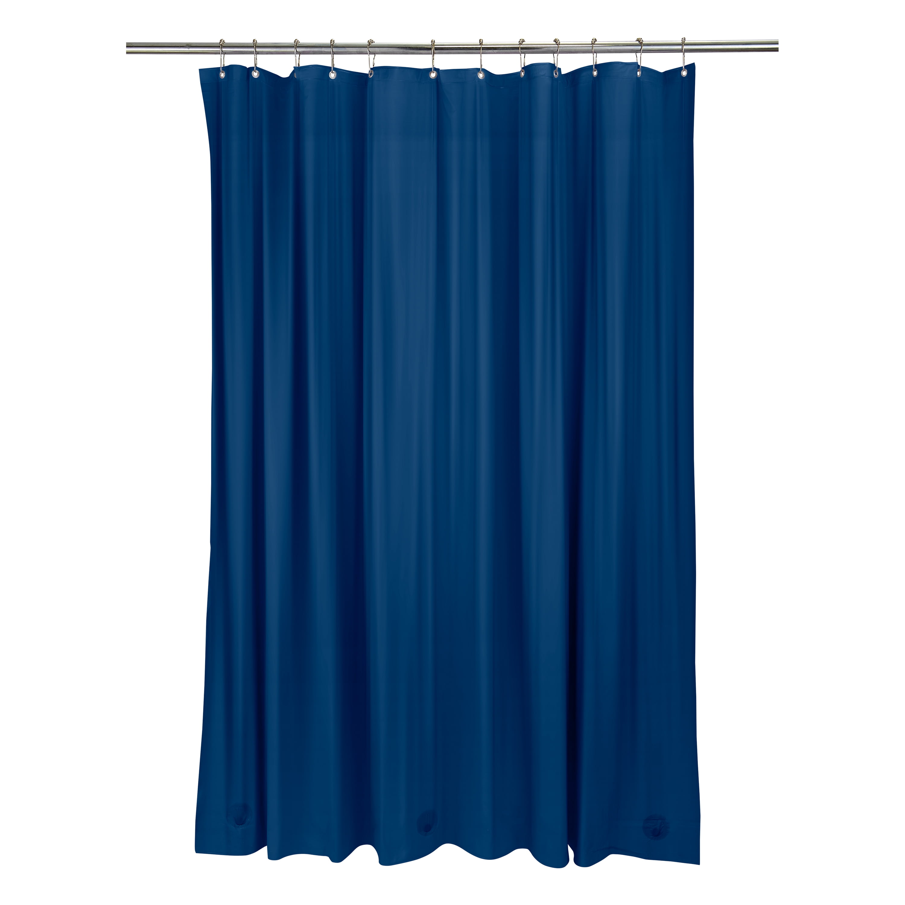 Bath Bliss 2 Pack PVC 70" x 72" Heavy Weight Bathroom Shower Liner in Navy