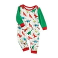 thumbnail image 2 of ITFABS Christmas Family Pajamas Set, Dinosaur Print Tops+Trousers/Romper, 2 of 8