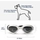 thumbnail image 4 of Small Dog Sunglasses Waterproof Windproof Anti-UV Pet Sunglasses Dog Goggles for Dogs Puppies Cats (White), 4 of 4