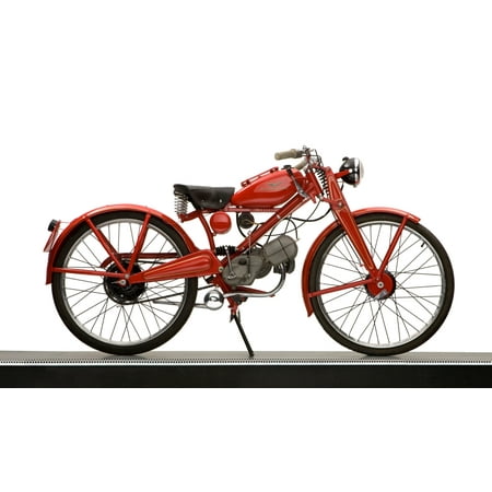 1951 Moto Guzzi Hispania 65cc Lightweight motorcycle Canvas Art - Panoramic Images (12 x 20)