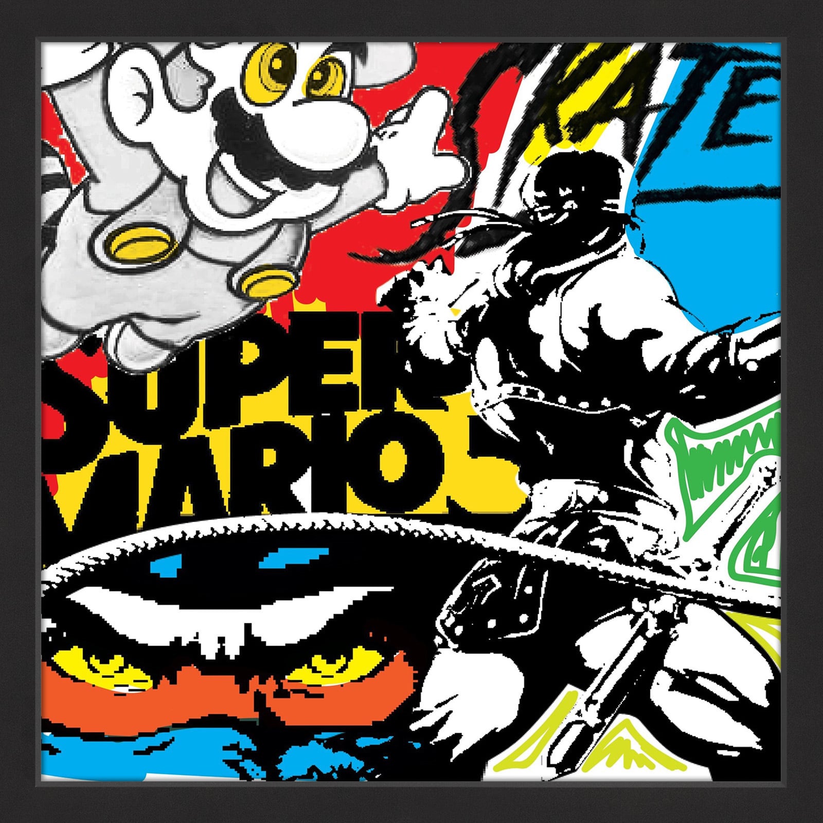 Marmont Hill "Super Games" by Josh Ruggs Framed Painting Print