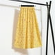 thumbnail image 3 of Gibobby faldas cargo alta nueva con media cintura floral Falda hasta la cadera para mujer(Amarillo, L), 3 of 5