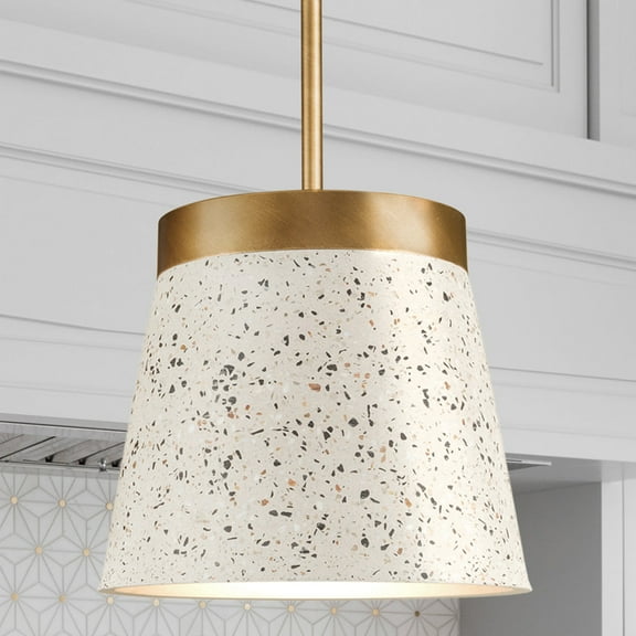 Luxury Natural Pendant, Distressed Brass, UHP4901