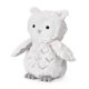 Lambs & Ivy Luna Plush Owl Stuffed Animal - Soft White & Gray 10" Toy