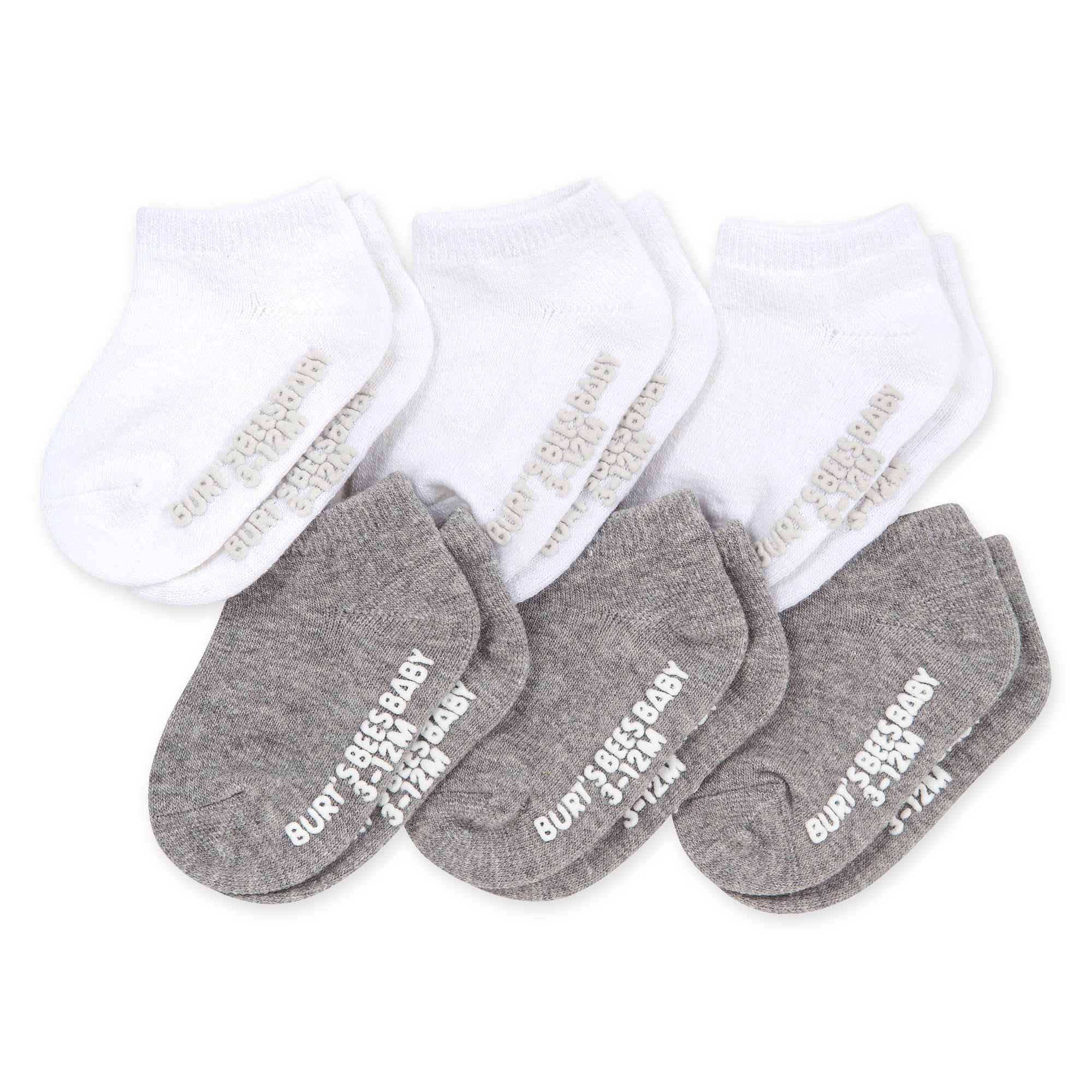 Burt's Bees Baby Unisex Socks, 6-Pack Solid Ankle