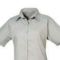 thumbnail image 2 of Premier Womens Poplin Short-Sleeved Blouse, 2 of 4