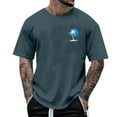 thumbnail image 1 of Tops para hombre, blusas y camisas de manga corta con cuello redondo para hombre, camisetas casuales con estampado de moda para hombre, blusa de manga corta, blusa de poliéster para hombre., 1 of 5