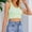 Green womens tank tops 04, variant on Usmixi Tank Top for Women Solid Crewneck Sleeveless T Shirts Summer Soft Knitted Ribbed Halter Cropped Vest Blouses Yellow M Clothes