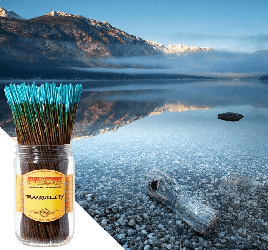 Wildberry Incense 11" Tranquility 100 Stick Pack, Jar Not Included