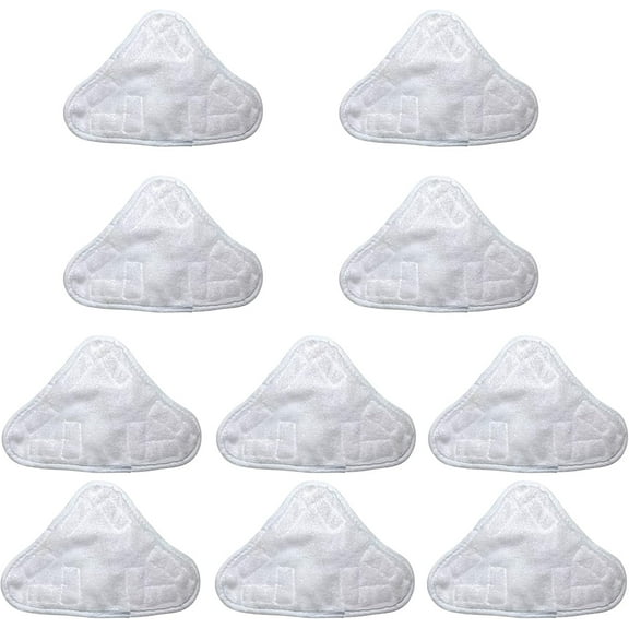 10 Pack Replacement Pads Compatible with H2O H20 Mop X5 Steam Steam Mop Pads Floor Steam Triangle Pads