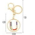 thumbnail image 3 of Zhangyh Letter Keychain,26 Letters Big Decorative Letter Keychain,Initial Name Keychain for Women Men Gift, 3 of 3