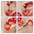thumbnail image 5 of Herramienta profesional para quitar núcleos de manzana, herramienta profesional para quitar núcleos de manzana, descorazonador de piña de acero inoxidable, agarre antideslizante, herramienta, 5 of 5