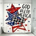 thumbnail image 4 of Fmbmuo Patriotic Shower Curtain 72x72 Inch Waterproof Heavy-Duty Polyester Bathroom Curtain with 12 Hooks Home Decor,Multicolor, 4 of 4
